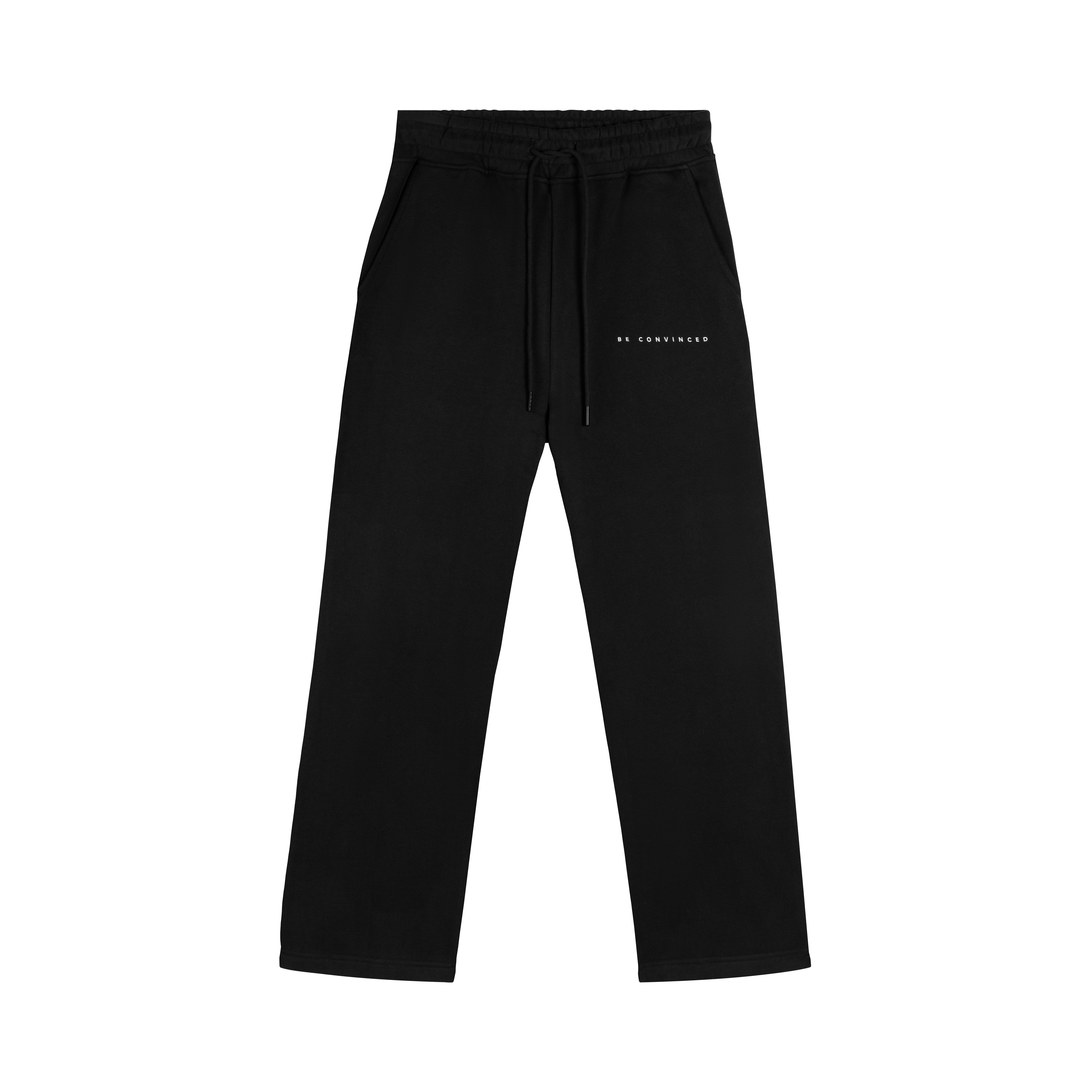 Sweatpants Straight Leg Black