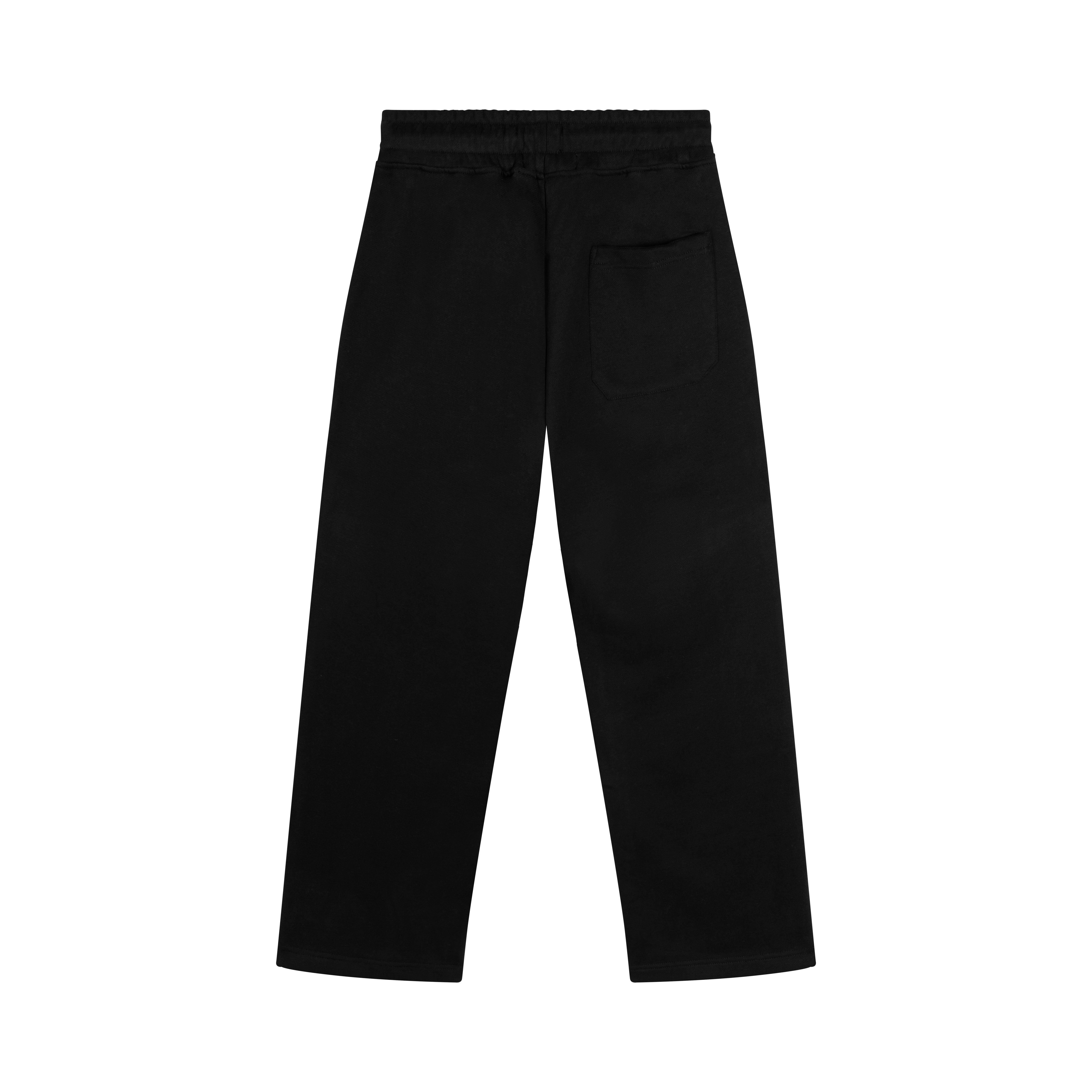 Sweatpants Straight Leg Black